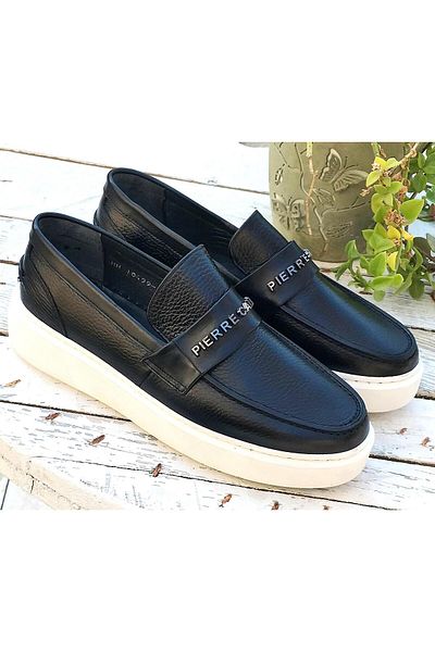 Pierre Cardin Мъжки мокасини Pce-10499 от естествена кожа с ексклузивна подметка за басейн и катарама