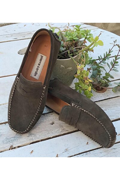 Pierre Cardin Pce6008 Мъжки ежедневни мокасини от естествена велурена кожа