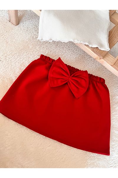 BAHNUR Single Sleeve Crop Skirt and Top Set - Baby Kids Summer Suit