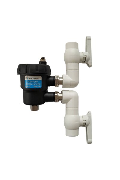 Rivermag Ekonomik Manyetik Kombi Filtresi Mıknatıslı Pprc Vanalı