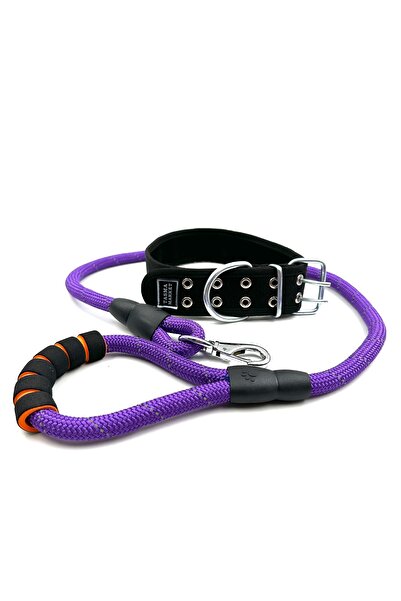 Tasma Market Büyük Irk Reflektörlü Köpek Gezdirme ve Boyun Tasması Seti