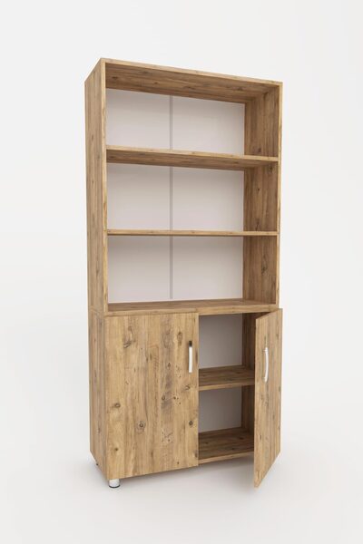 3G TASARIM Modüler Üç Raflı Iki Kapaklı Ofis Dolabı Evrak Ve Dosya Dolabı 3g-...