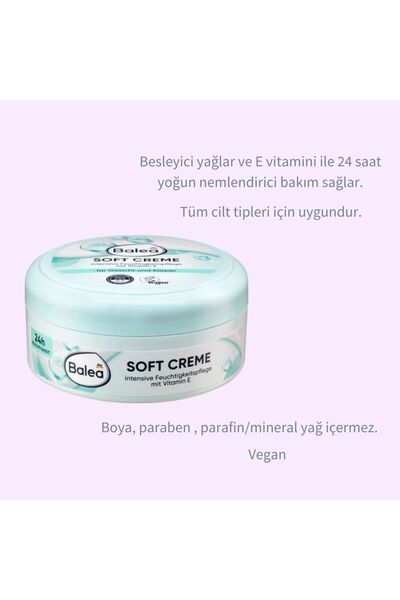 BALEA SOFT YOĞUN NEMLENDİRİCİ VÜCUT KREMİ 250 ML VEGAN ALMAN KALİTESİ
