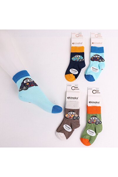 ekinoks socks Boys' Car-Patterned Socks (3 Pieces)