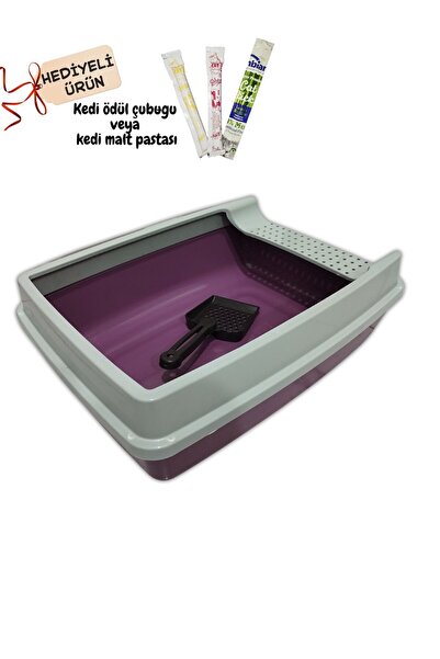 Albatros Store Açık Kedi Tuvaleti Elekli Büyük Boy- Hediyeli
