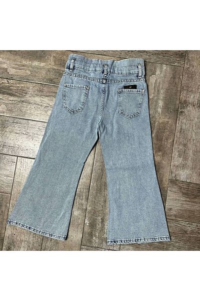YİGİT BUTİK Yigit Boutique Girl's Spanish Leg Denim Trousers