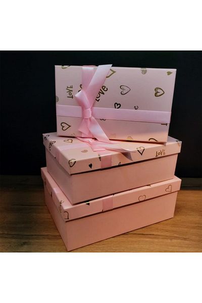 evimdeyokyok Rectangular Gift Box Set of 3