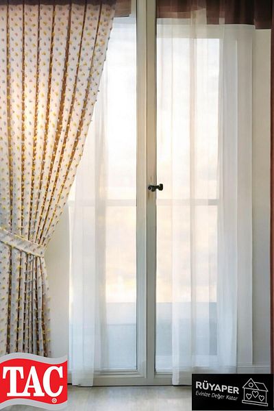 Taç Pastel Tufted Background Curtain Modern and Joyful Design