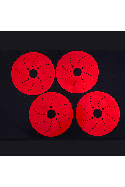 MOTTOMOR Kampana Saçı Kırmızı 14 İnç Jant İçin 4x100 Bijon