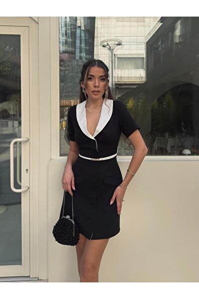 conconmoda Pamela Atlas Mini Kemerli Elbise