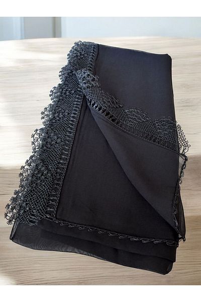 TUTUYA TEXTIL Needle Embroidered Prayer Cover Mevlit Cover Shawl