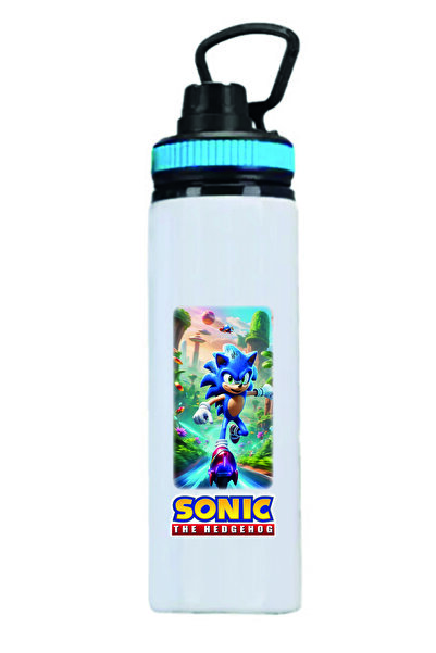 DKDZ SHOP زجاجة مياه معدنية مطبوعة سونيك سعة 850 مل - 007