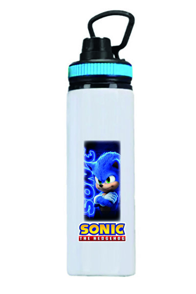 DKDZ SHOP SONIC Baskılı Metal Suluk - Matara 850ml. - 002