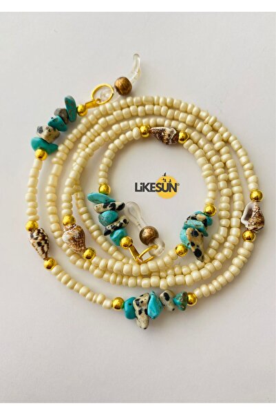 LiKESUN HOME نظارات نسائية محيطية مع حزام مطرز وتفاصيل حبل