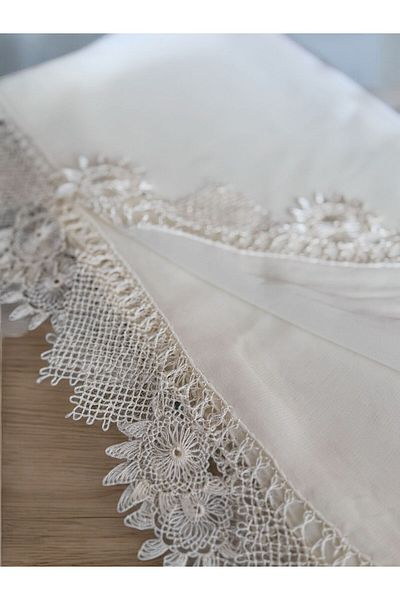 TUTUYA TEXTIL Needle Embroidered Prayer Cover Mevlit Cover Shawl