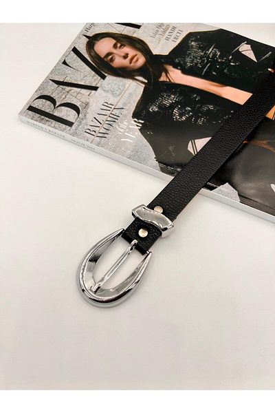 MODAM HİFA Silver With Bridge Curea pentru femei Curea pentru pantaloni Curea pentru rochie Curea pentru cămașă Curea pentru haină