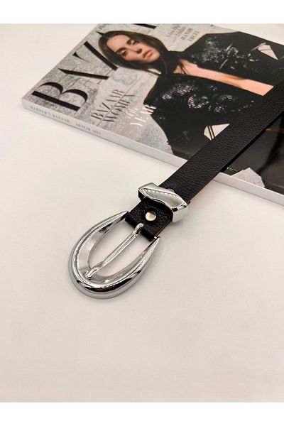 MODAM HİFA Silver With Bridge Curea pentru femei Curea pentru pantaloni Curea pentru rochie Curea pentru cămașă Curea pentru haină