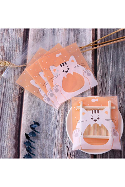 50 ADET KEDİ İLE FARE DESENLİ ŞEKER POŞETİ BABY SHOWER DOĞUM GÜNÜ NİKAH ŞEKERİ HEDİYE PAKETİ 10X0