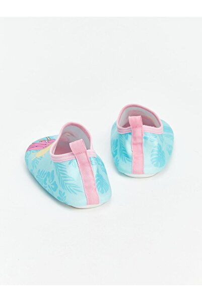 LC Waikiki Steps Green Printed Girls' Sea Shoes
