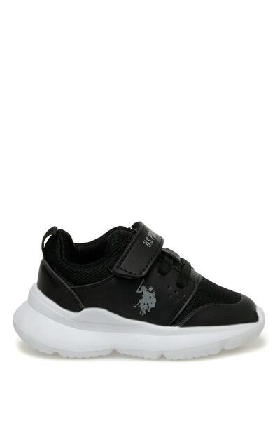 U.S. Polo Assn. Black Kids Sneaker Sports Shoes