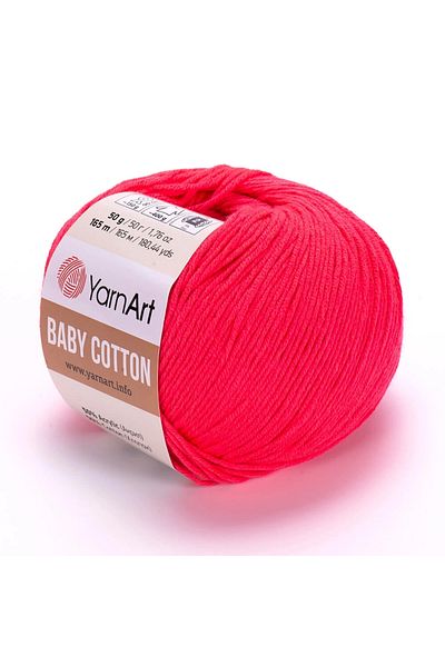 Yarnart Baby Cotton - Baby Hand Knitting Νήμα Ρόδι-423