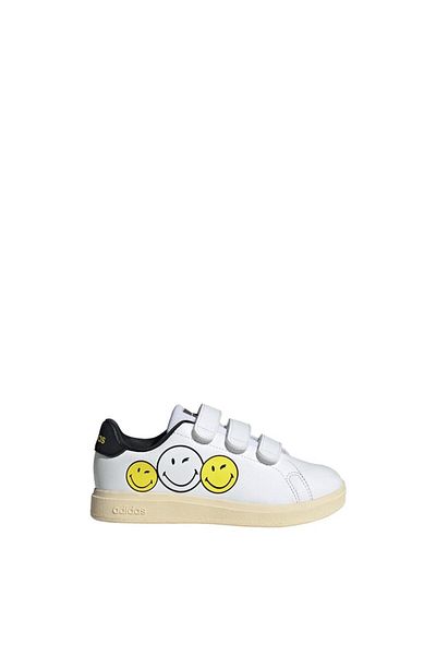 adidas Dětské bílé vycházkové boty Advantage Smiley Cf C Ih6251