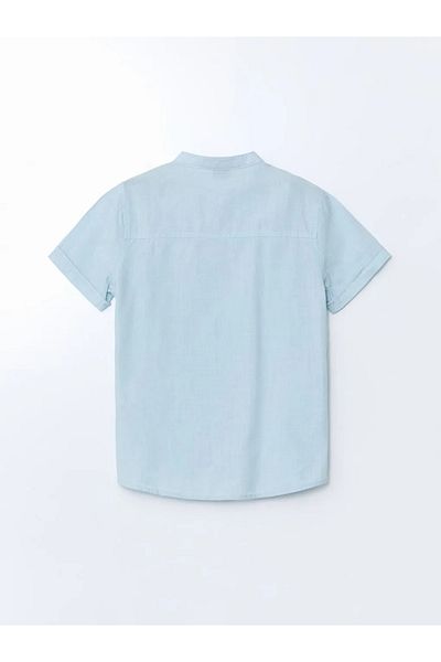 LC Waikiki Cămașă pentru băiat cu guler albastru LCW Kids