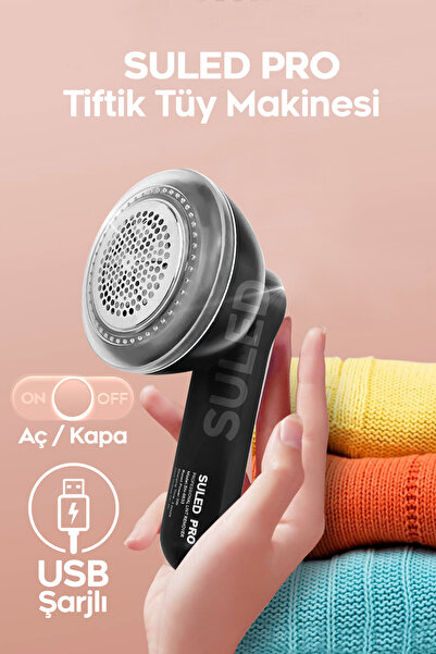 SULED Tiftik Tüy Toplama Makinesi USB Şarjlı Kazak Kumaş Elbise Tüy Toplayıcı...