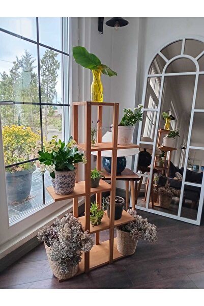 MarangozDede 115 Cm Saksılık Çiçeklik Dekoratif Raf Düzenleyici