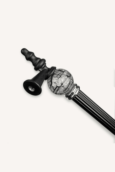 Kulpingo Mâner de marime din metal negru de 96 mm