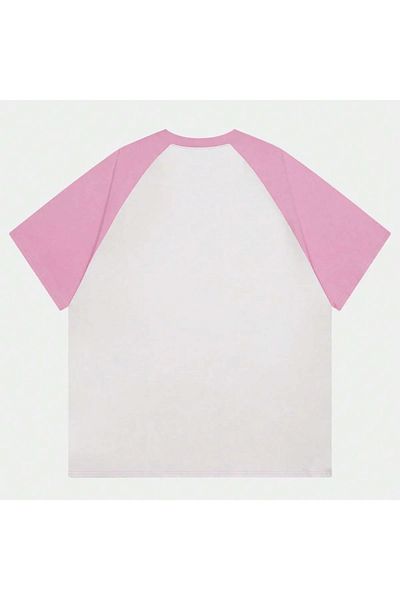 Gofeel Λευκό Unisex Pink Raglan Suki S2000 T-Shirt