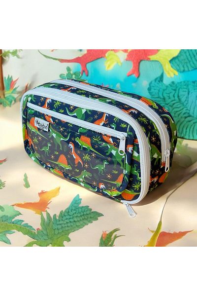 BABUN Bergama Animal Pattern Large Wide Transparent Girls Boys Children Teenager Pencil Case Pen Holder Makeup Purse