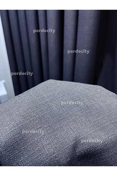 PERDECITY Natural Linen Background Curtain Single Wing (No Pleats) Straight Sewing