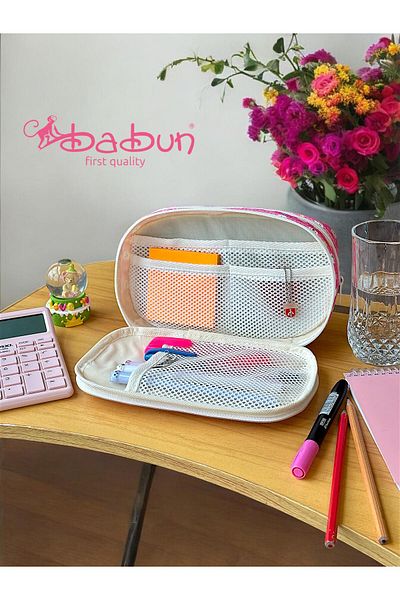 BABUN Bergama Animal Pattern Μεγάλη φαρδιά διάφανη κορίτσια αγόρια Παιδιά Εφηβική μολυβοθήκη Θήκη μολυβιού Τσάντα μακιγιάζ