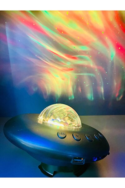 doğan hediyelik Profesyonel Galaxy Bluetooth Lazer Işıklı Projektör Disko Top...