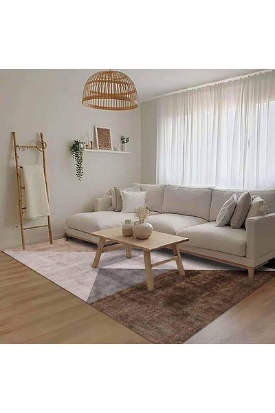 Bamyum Barty Bedruckter Teppich Chenille-Druck Maschinell Hergestellt 120 x 280 cm Multicolor Teppich