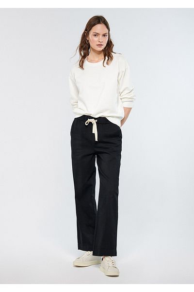 Mavi Black Trousers with Tie Waist1010462-900