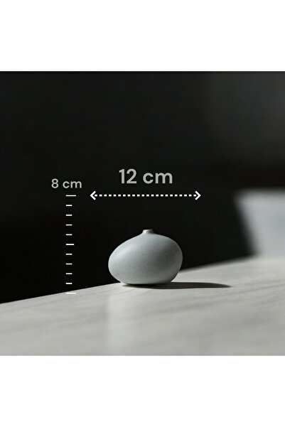 Binbirdemet Μίνι κεραμικό βάζο ρετρό γαλάζιο