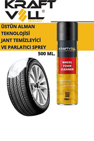 Kraftvoll Jant Temizleyici ve Parlatıcı Köpük Sprey 500 Ml (Made in Germany)