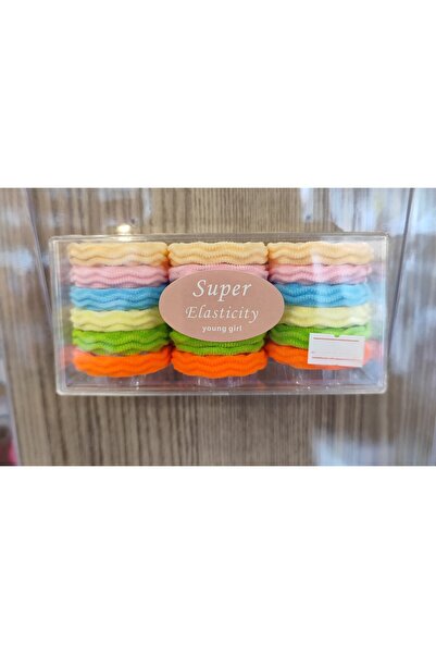 bundle island Set de 18 agrafe de păr multicolore din cauciuc