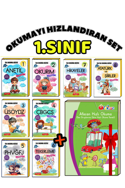 GÖNÜL YAYINCILIK 1.sınıf Afacan Kolay Hızlı Okuma Seti (  Öğretmen Tavsiyeli )