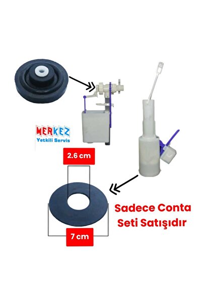 Çeşitli Sanica Gömme Rezervuar Iç Takım Conta Seti