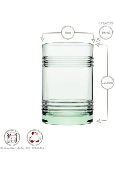 STOREMAX Ntwork Aware Soft Drink Glass - 490 Cc - Set of 4 Art 1087243