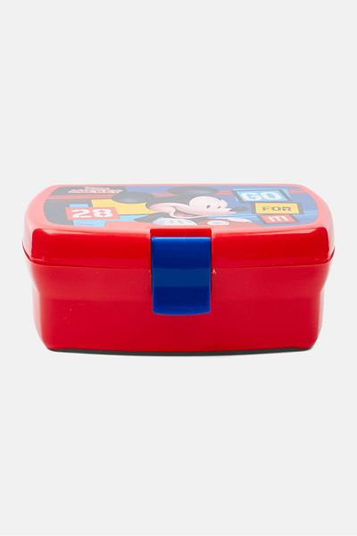 Mickey Mouse Kids Boy Lunch Box 16 x L 10  x H 7 x W cm, Red