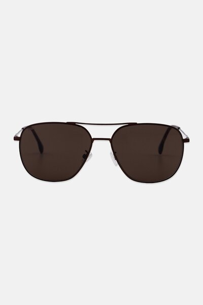 BOSS Pánské sluneční brýle Aviator BOSS1557, hnědé