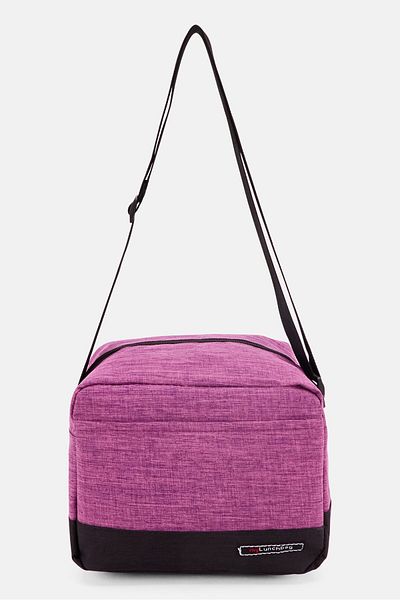 IRIS Lunch Bag With 2 In 1 Glass Lunch Box Set 3,5 L, Purple