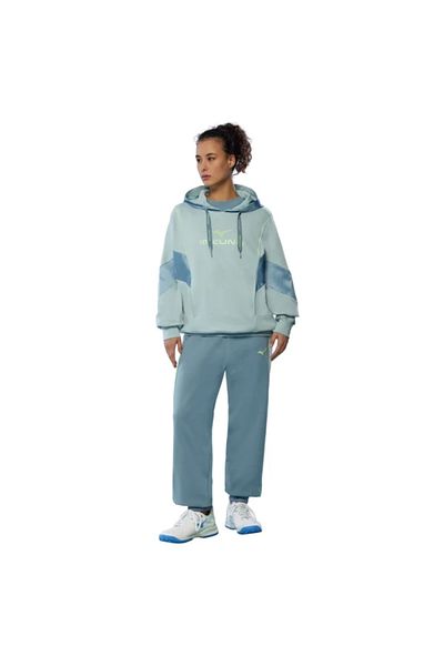 MIZUNO Hanorac de damă cu glugă BlueGreen