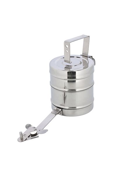 DELCASA 2-Layer Steel Bombay Tiffin, Durable & Sturdy, DC1985