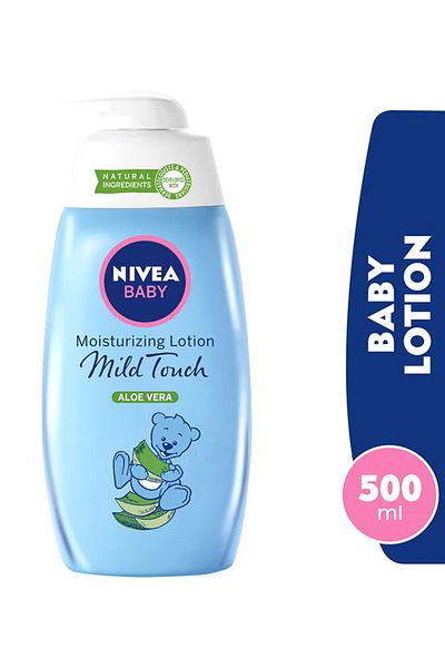 NIVEA Baby Mild Touch Moisturizing Lotion, Aloe Vera, 500ml