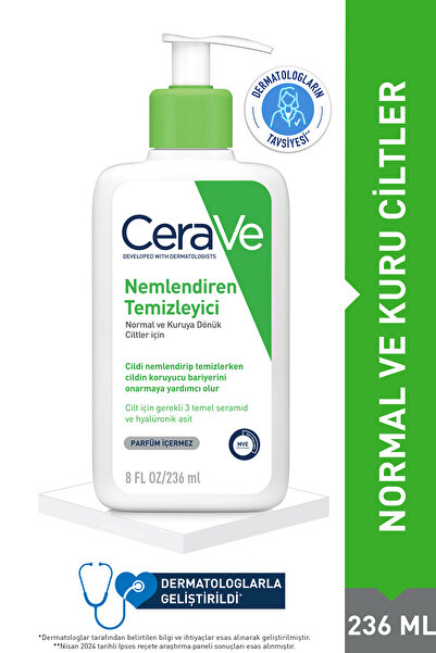 CeraViva Hydrating Cleanser 236ml - For Normal to Dry Skin